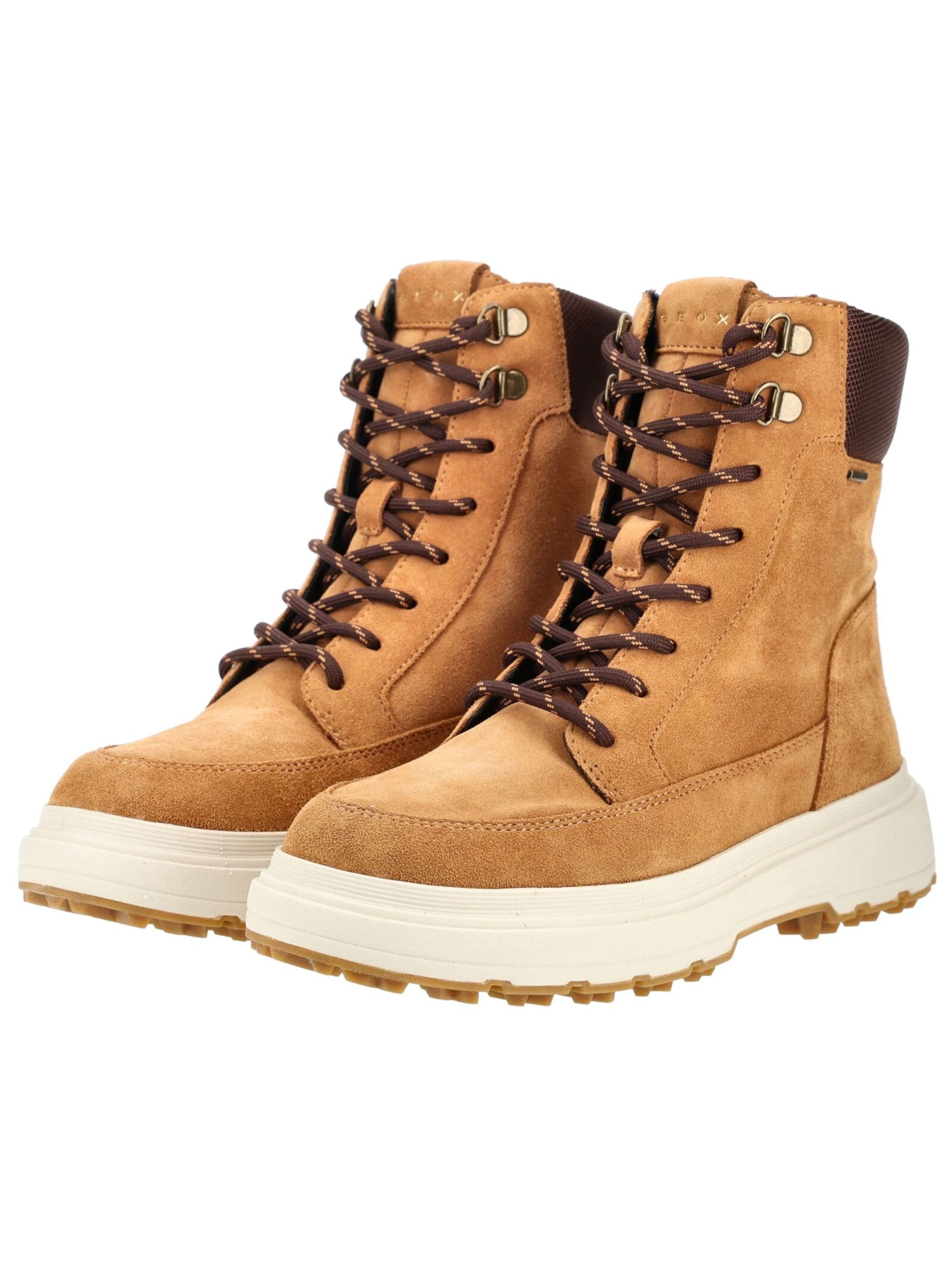 Stivaletto stringato di GEOX in marrone: frontale