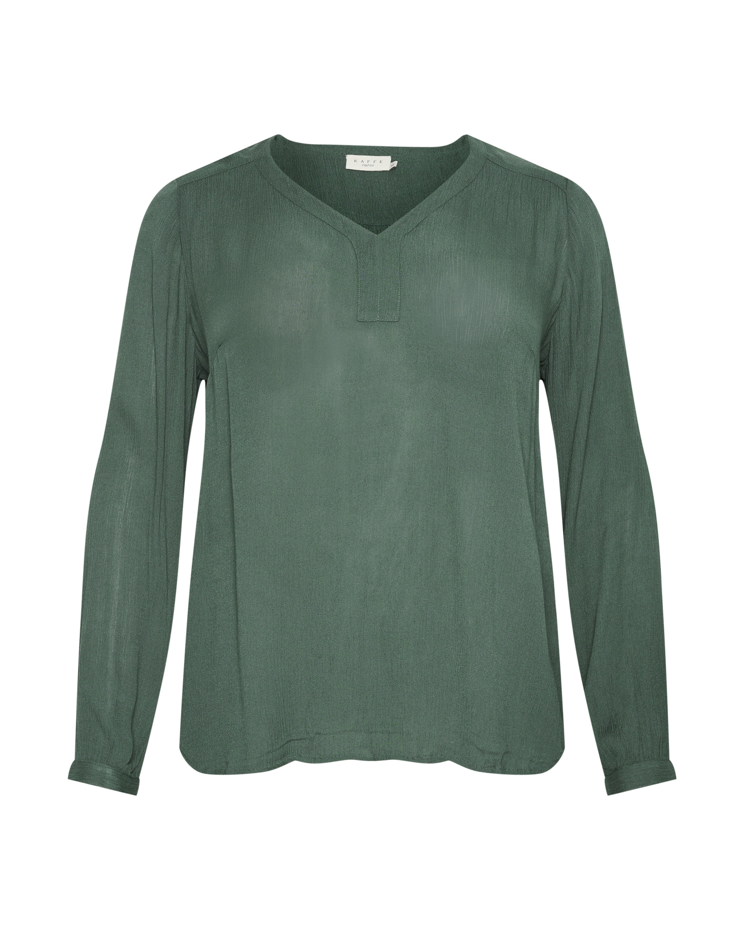 KAFFE CURVE Μπλούζα 'KC Cami' σε πράσινο: μπροστά