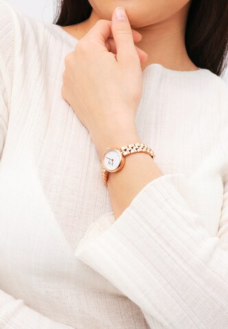 Daniel Wellington Analoog horloge ' ELAN LINK ' in Goud: voorkant