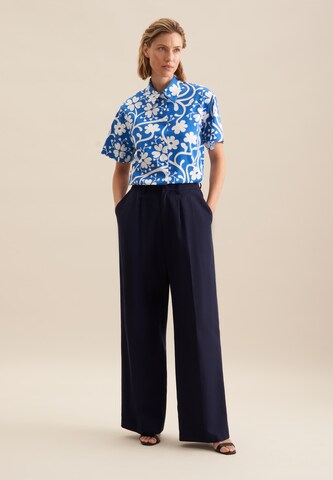 SEIDENSTICKER Bluse ' Schwarze Rose ' in Blau