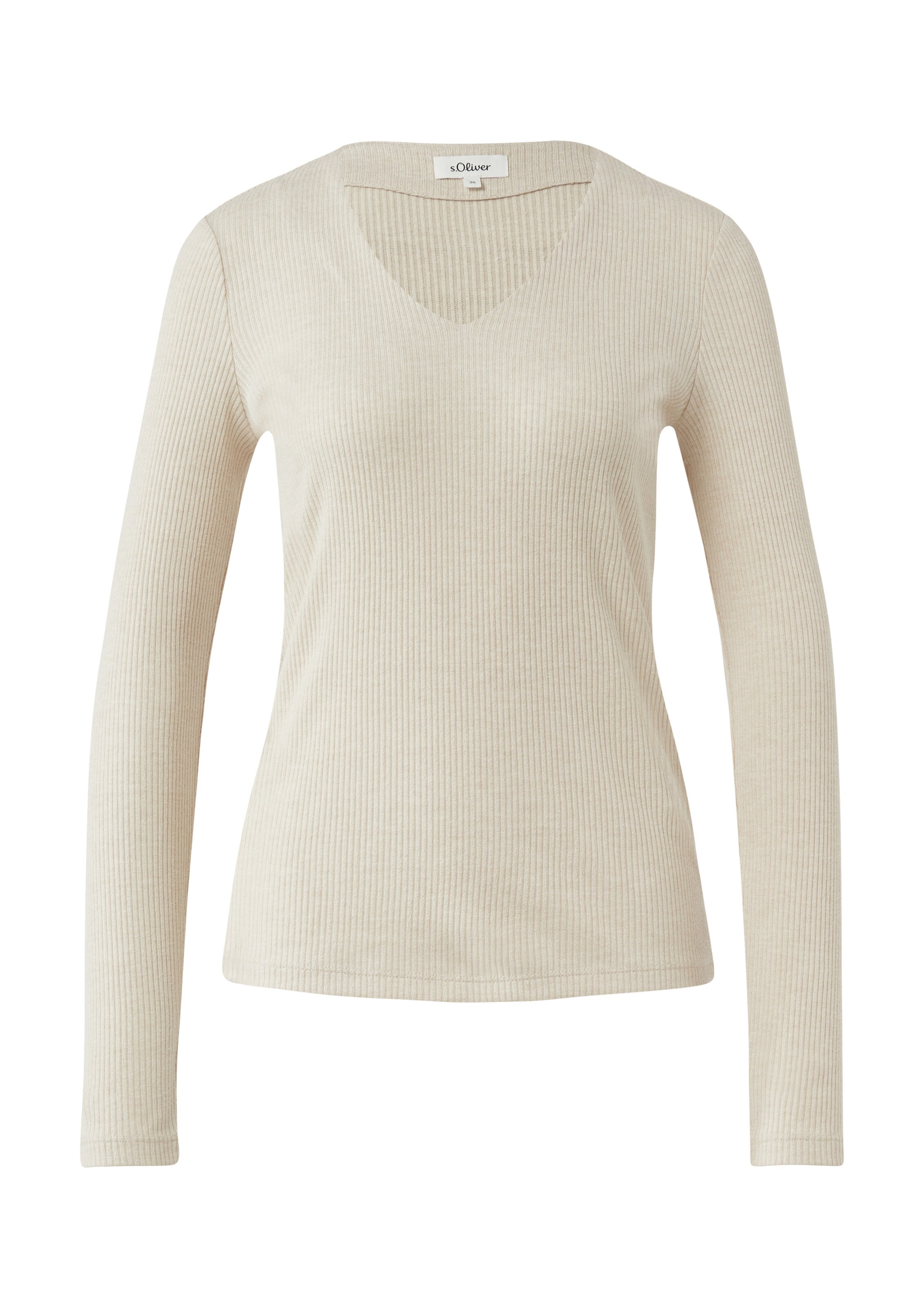 s.Oliver Sweater in Beige: front