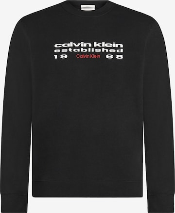 Calvin Klein JeansSweater majica - crna boja: prednji dio