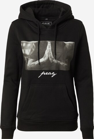 Sweat-shirt 'Pray' Mister Tee en noir : devant