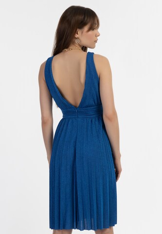 Robe de cocktail faina en bleu