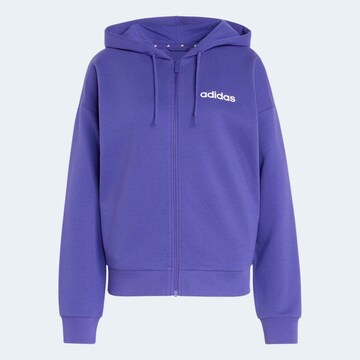 ADIDAS SPORTSWEAR Athletic Zip-Up Hoodie in Purple: front