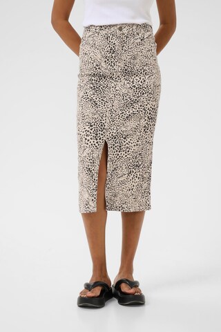 Kaffe Skirt 'Lisa' in Beige: front