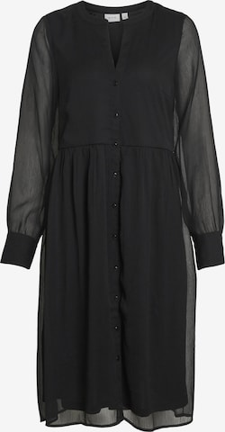 VILA Платье-рубашка 'Falia' в Черный: спереди