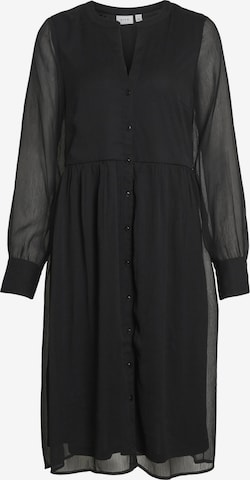 VILA - Vestidos camiseiros 'Falia' em preto: frente