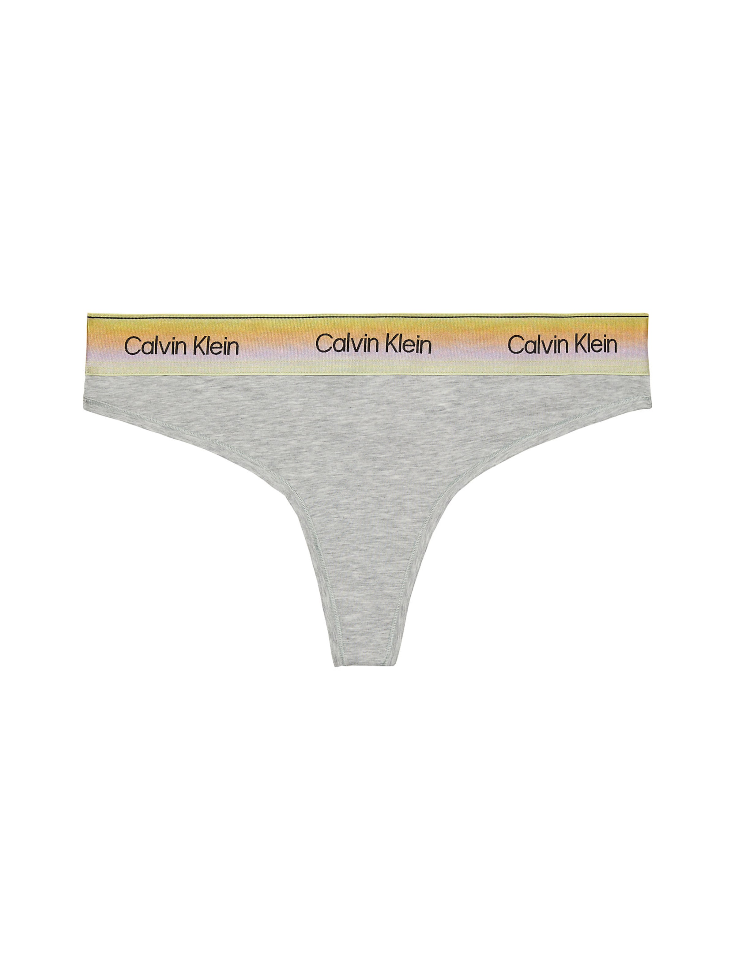 Calvin Klein String bugyik 'Pride' - szürke: elől