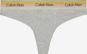 Calvin Klein Thong 'Pride' in Grey: front
