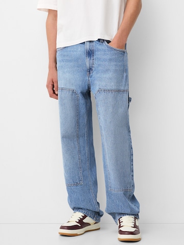 Bershka Loosefit Jeans in Blau: Vorderseite