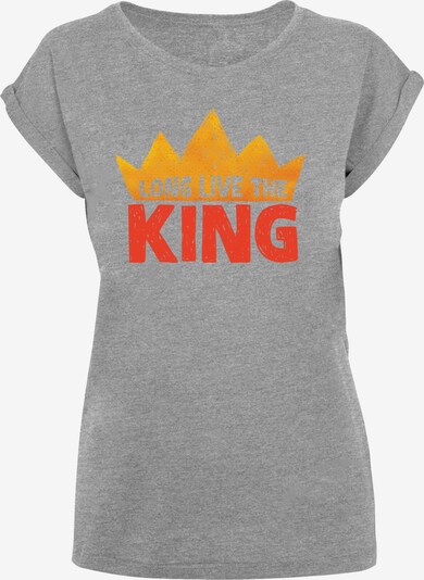 F4NT4STIC T-Shirt 'Disney König Der Löwen Movie Long Live The King' in goldgelb / graumeliert / rot, Produktansicht
