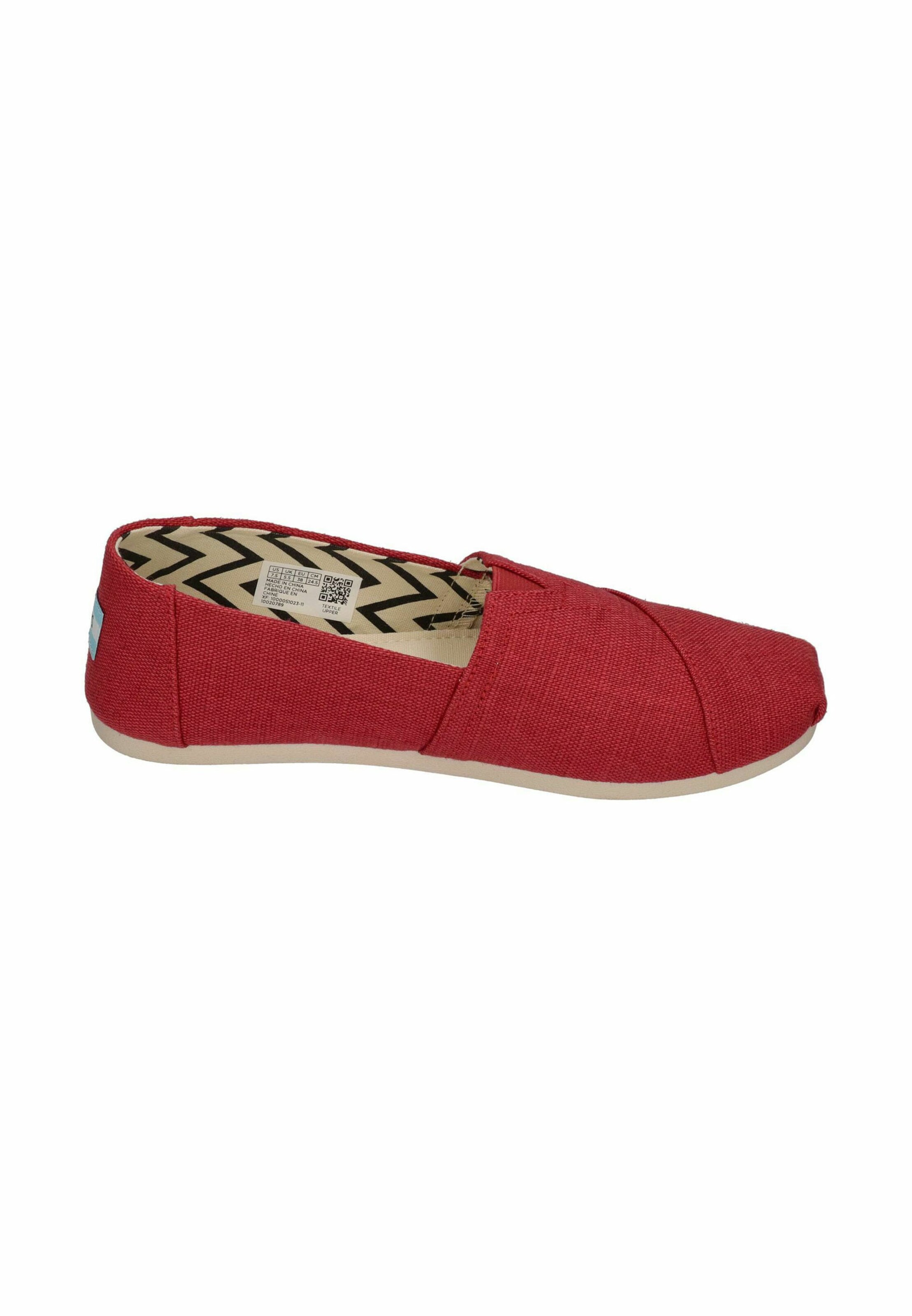 TOMS Pantofle 'ALPARGATA' w kolorze czerwony