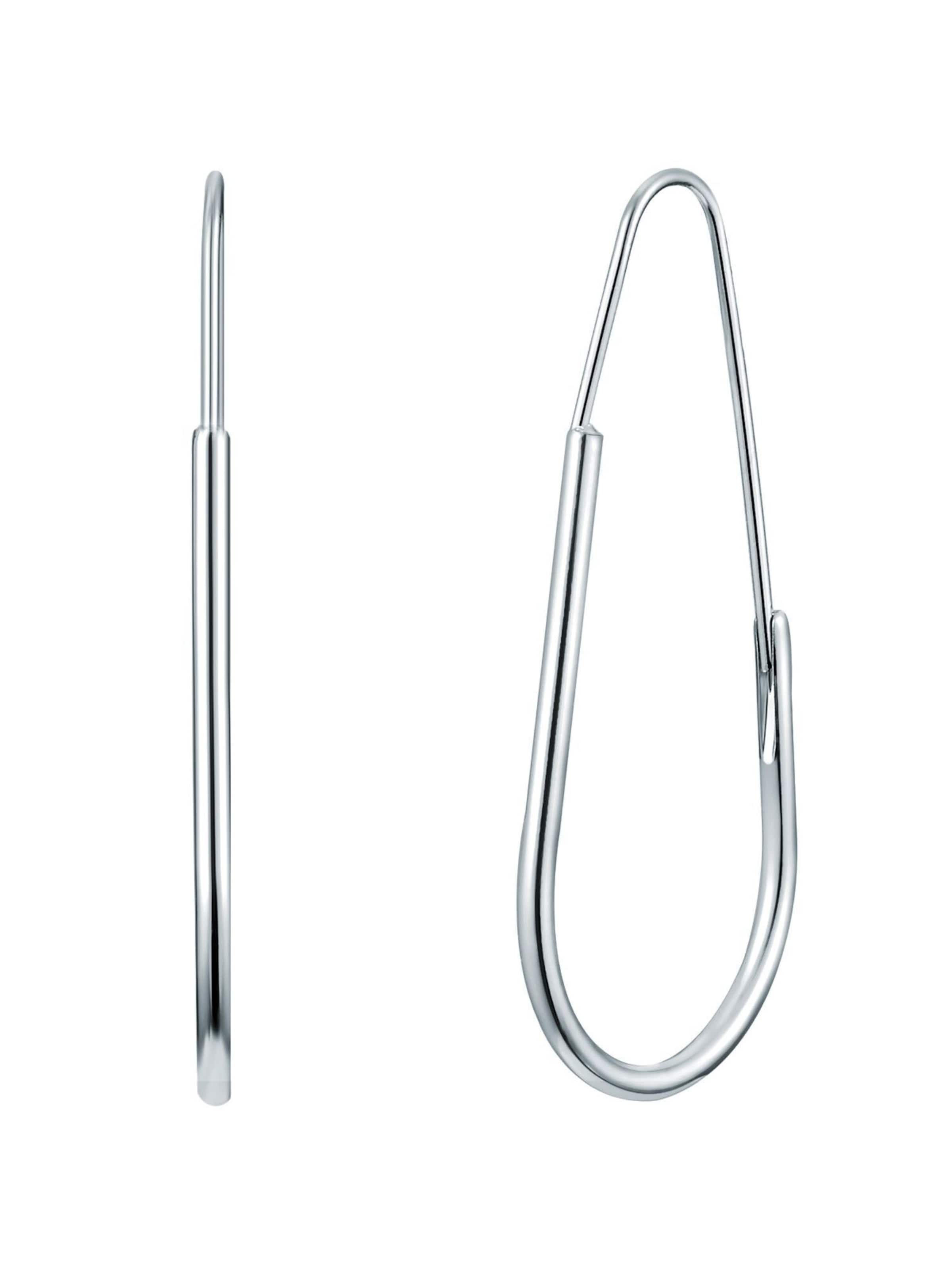 Boucles d'oreilles Yokoamii en argent : devant