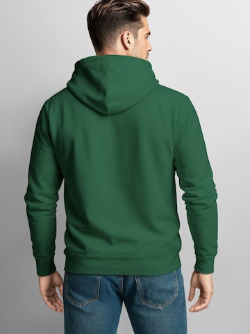 Neverless Zip-Up Hoodie 'Sun Wave Batch' in Green