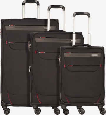 Worldpack Suitcase Set 'Denver' in Black: front