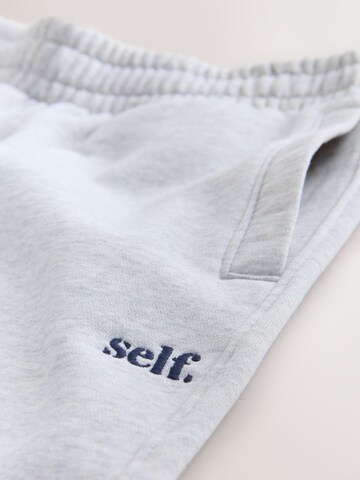 Wide leg Pantaloni de la self. pe gri