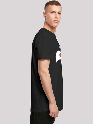 F4NT4STIC Shirt 'Looney Tunes Sylvester Big Face' in Zwart