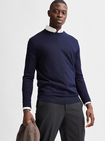 SELECTED HOMME Sweater 'Town' in Blue