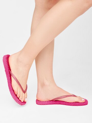 ILSE JACOBSEN Klipklappere 'CHEERFUL01' i pink: forside