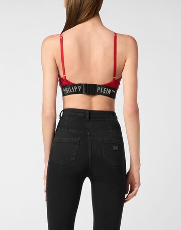Philipp Plein Triangle Bra in Red