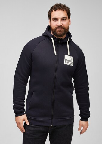 s.Oliver Sweat jacket in Blue: front