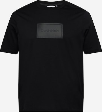 Calvin Klein Big & TallMajica - crna boja: prednji dio