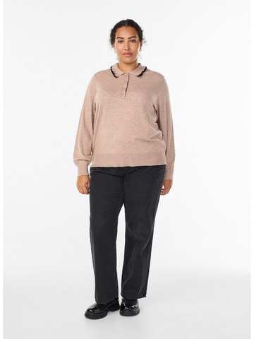 Zizzi Πουλόβερ 'MELLA' σε μπεζ