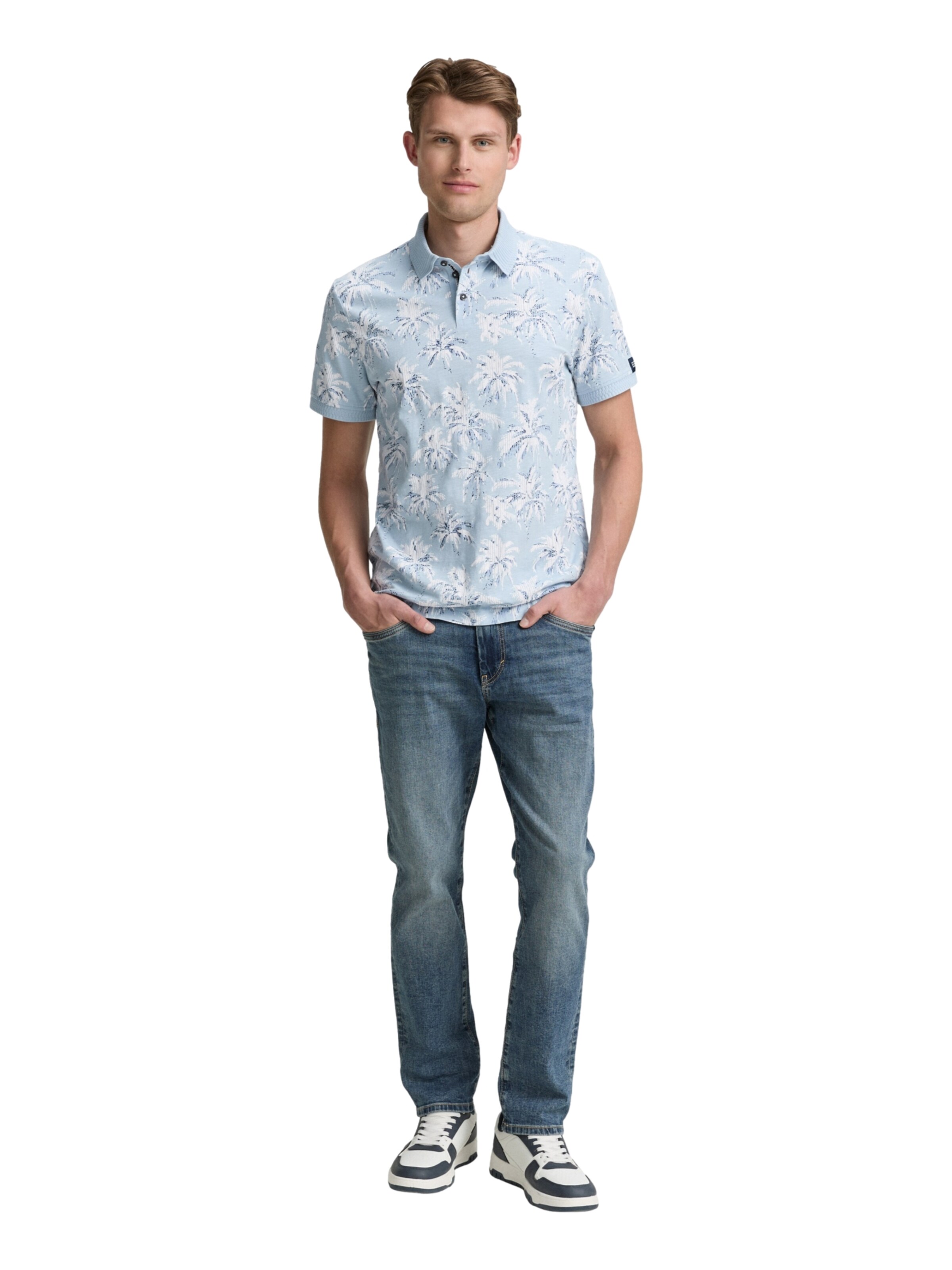 TOM TAILOR Shirt in Blau