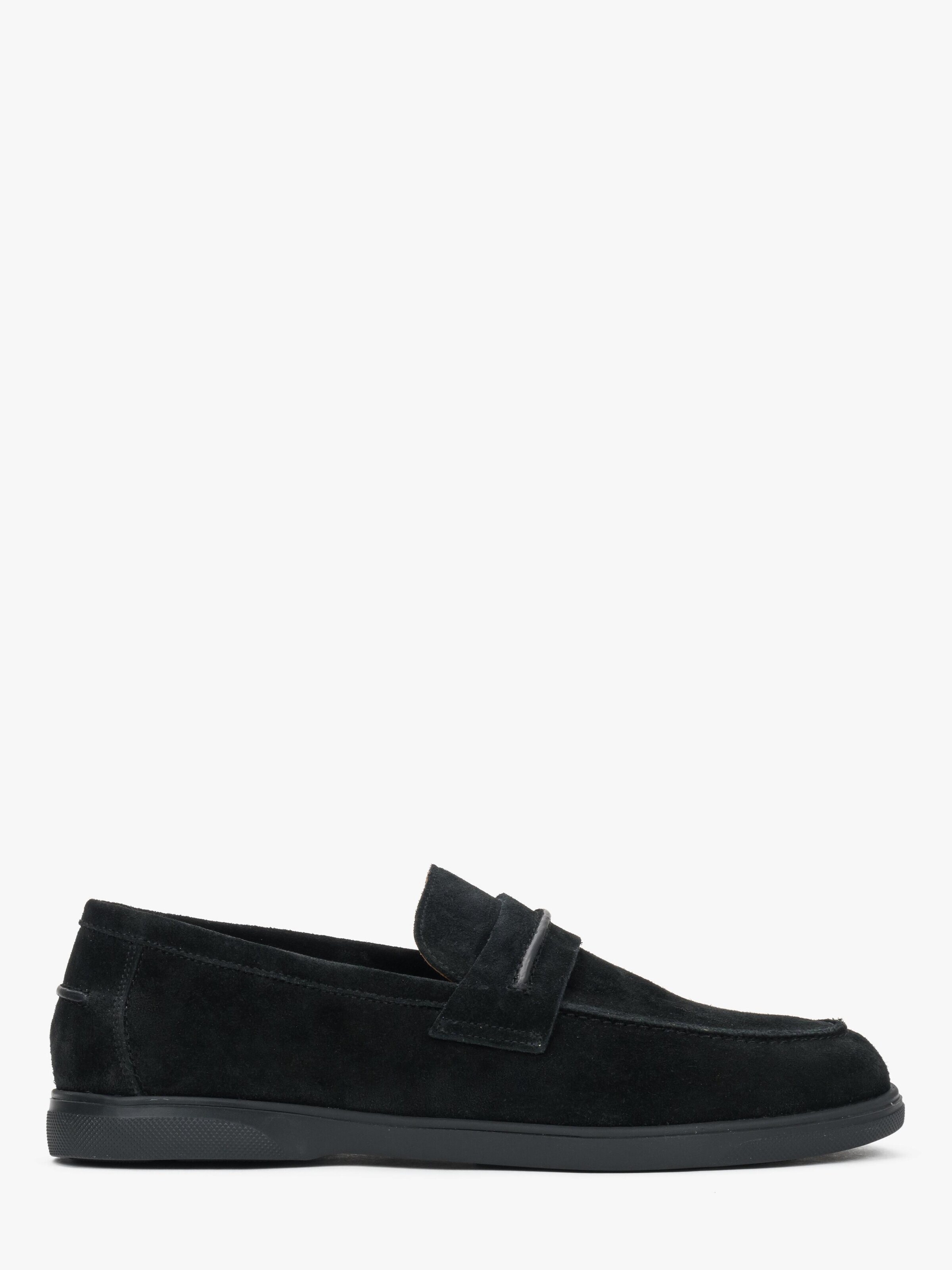 Estro Moccasin '09-4834' in Black: front