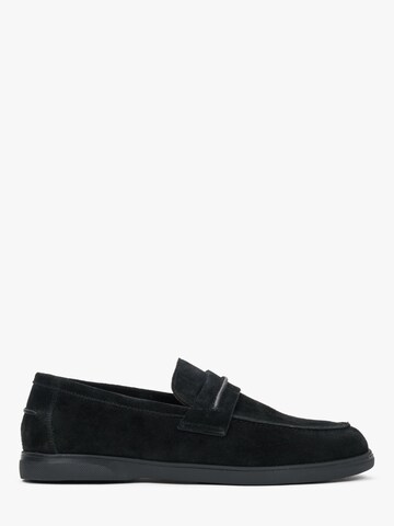 Estro Moccasin '09-4834' in Black: front