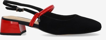 VENEZIA Slingpumps in Schwarz: Vorderseite