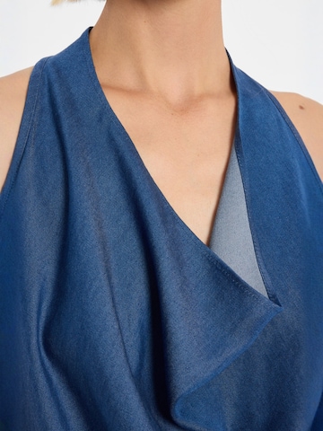 Ana Alcazar Top 'Drena' in Blau