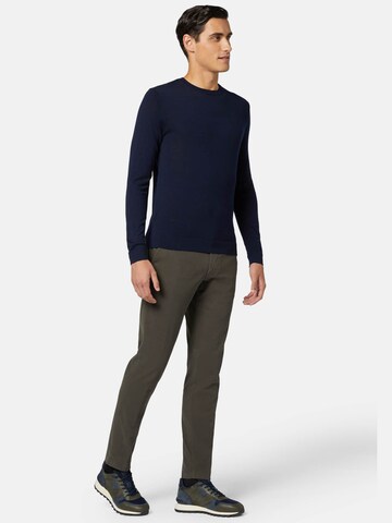 Regular Pantalon à plis Boggi Milano en gris