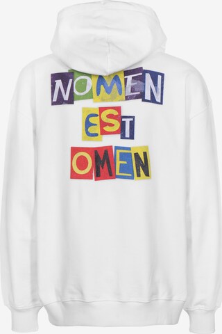 OUTFITTER Sweatshirt 'NEO Premium Nomen Est Omen' in Weiß