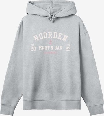 F4NT4STIC Sweatshirt 'Knut & Jan Noorden Rosa' in Grijs: voorkant