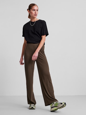PIECES Wide leg Pants 'Molly' in Green