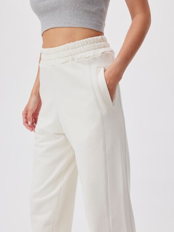 LeGer by Lena Gercke Tapered Trousers 'Stefania' in White