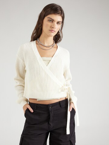 Noisy may Knit cardigan 'CAIO' in Beige: front