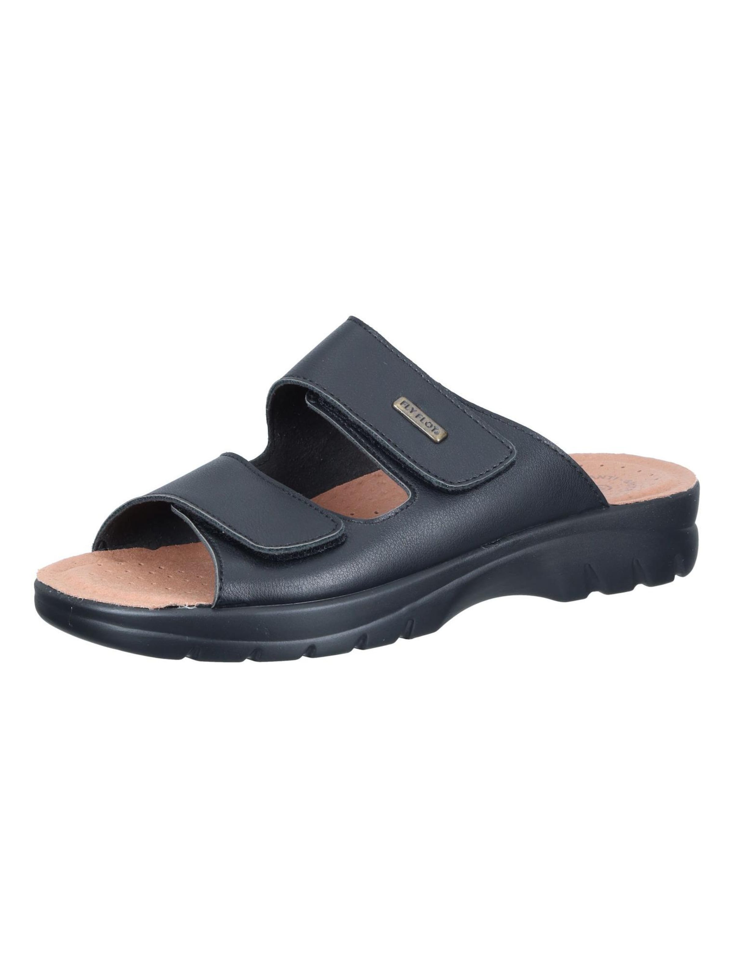 FLY FLOT Pantolette‌‌‌‌‌‌ in Schwarz: Vorderseite