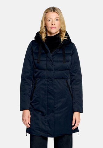Amber & June Winterjacke Kunstdaune in Blau: Vorderseite