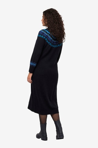 Ulla Popken Gebreide jurk in Blauw
