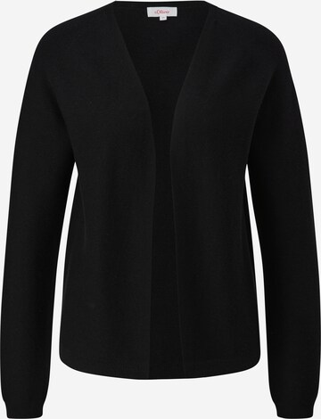 Cardigan s.Oliver en noir : devant