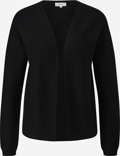 s.Oliver Cardigan en noir, Vue avec produit