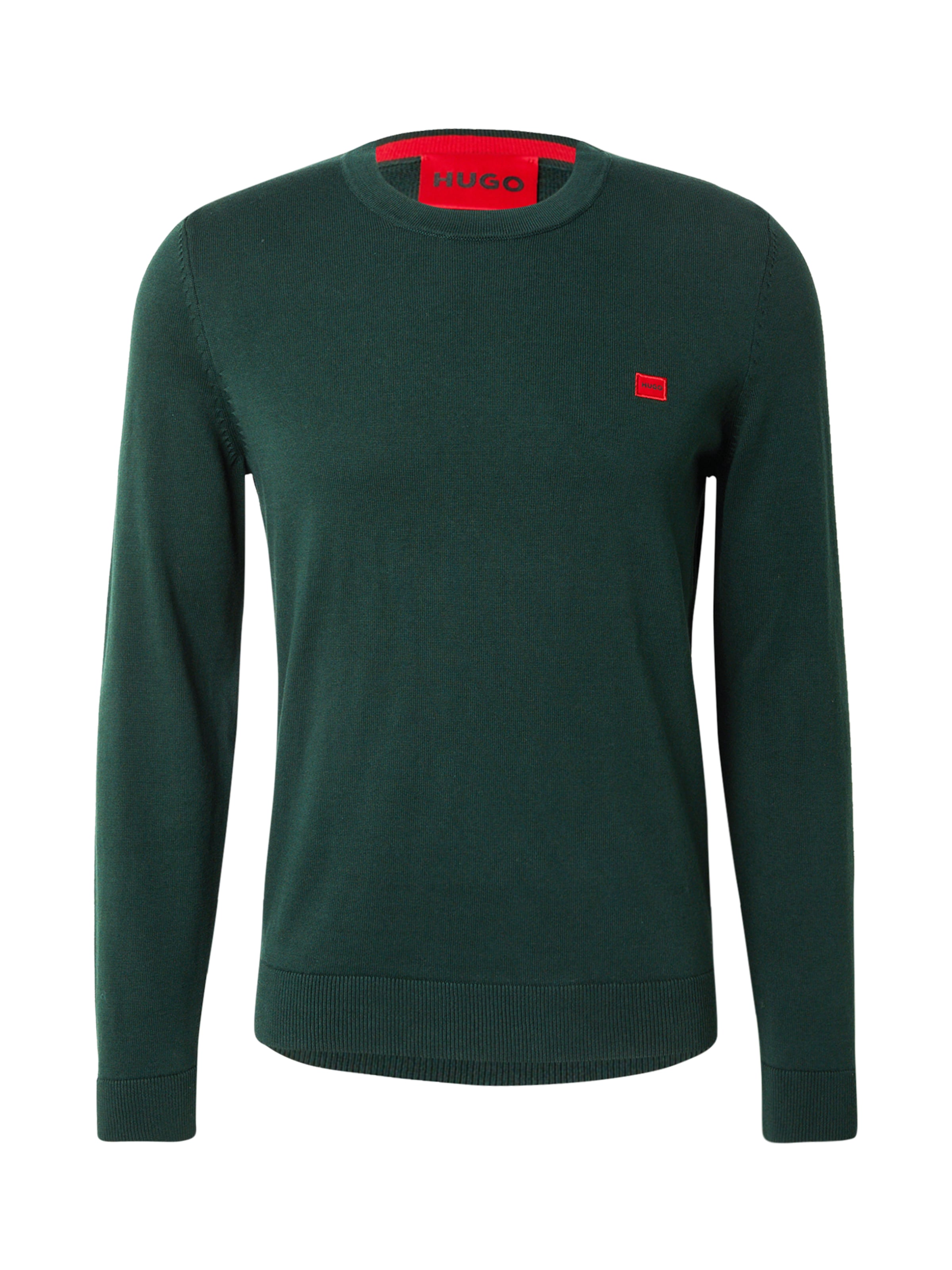 HUGO Trui &#x27;San Cassius-C1&#x27; in Groen: voorkant