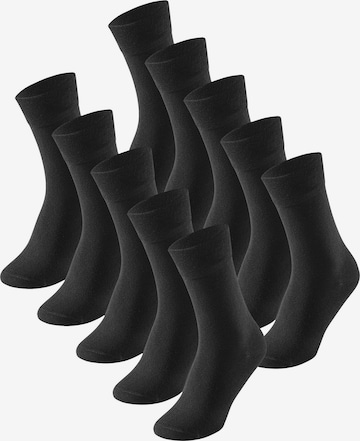SCHIESSER Socks ' Cotton Fit ' in Black: front