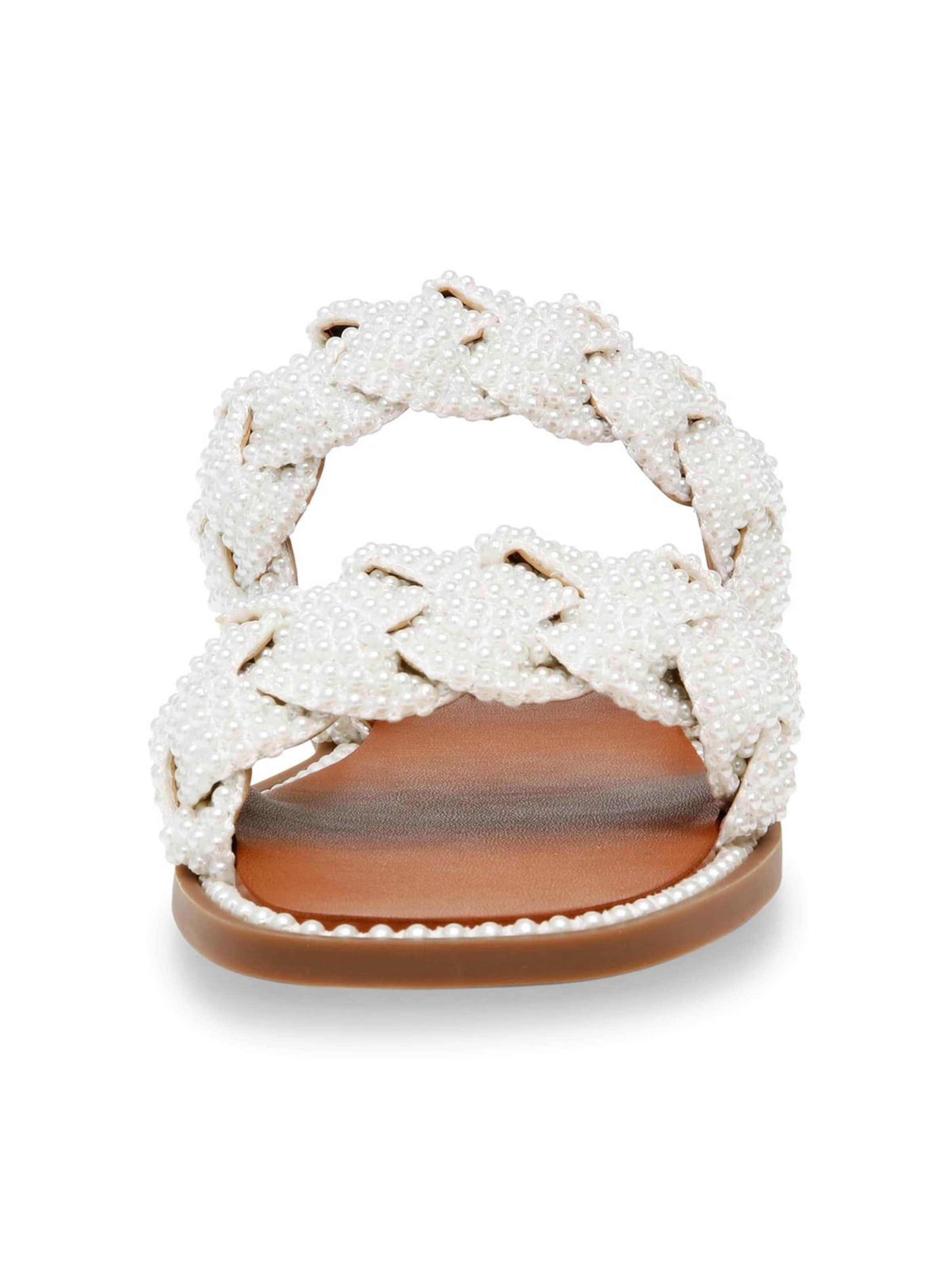 STEVE MADDEN Klapki 'Newbie-P Bone Sandals' w kolorze biały