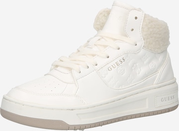 GUESS Sneaker high i hvid: forside