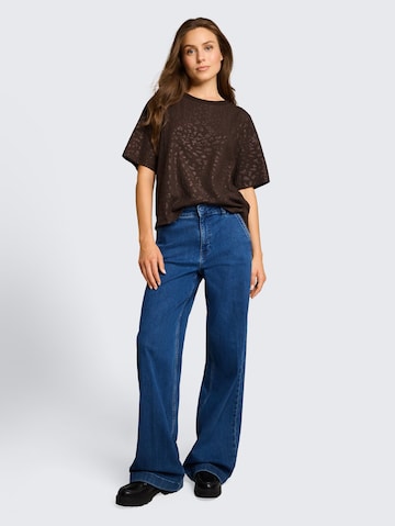 TOM TAILOR T-Shirt in Braun
