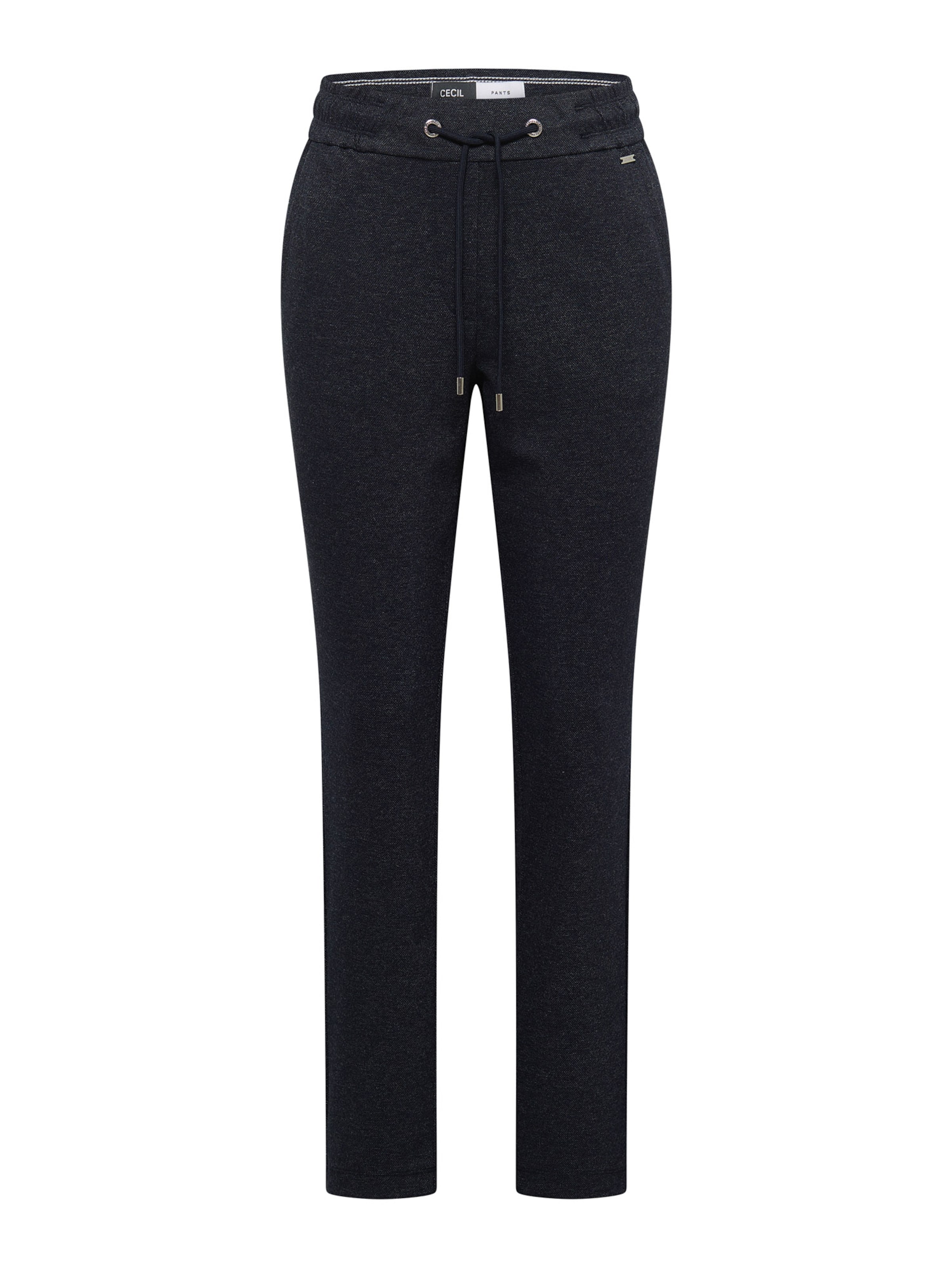 CECIL Slimfit Byxa 'Tracey' i blå: framsida